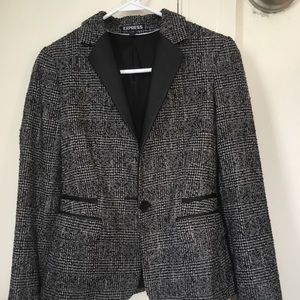 Women grey suit jacket
